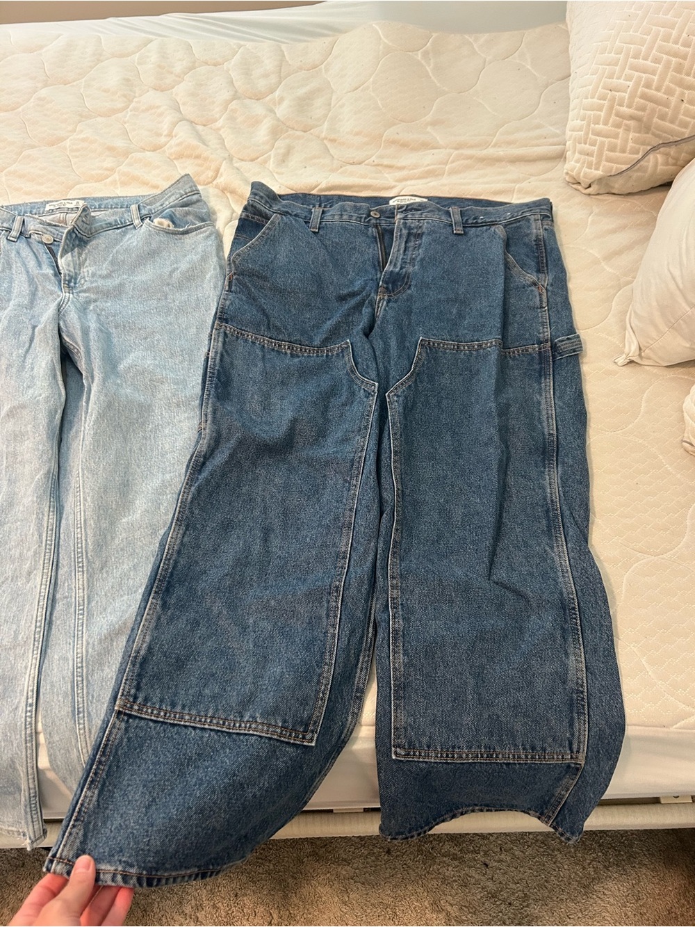 Abercrombie & Fitch Dark Blue Carpenter Jeans